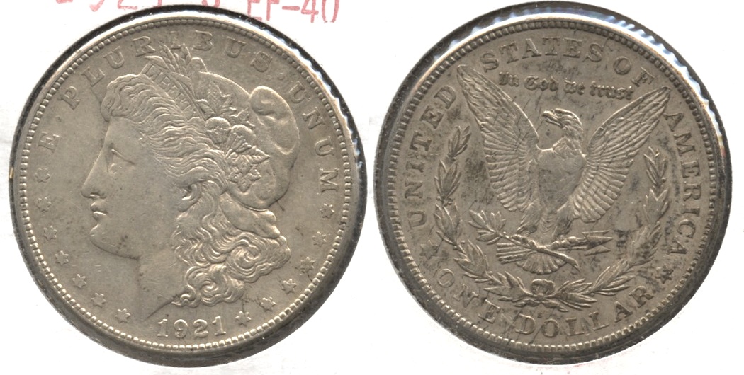 1921-S Morgan Silver Dollar EF-40 #b