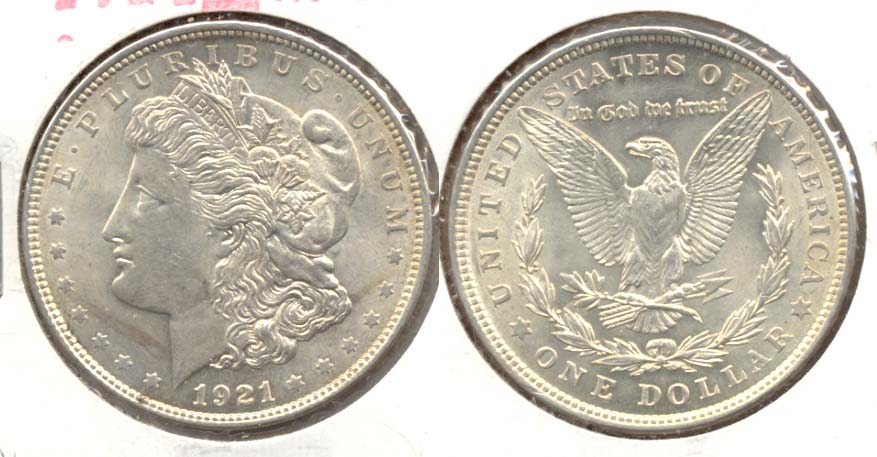 1921 Morgan Silver Dollar AU-50 e