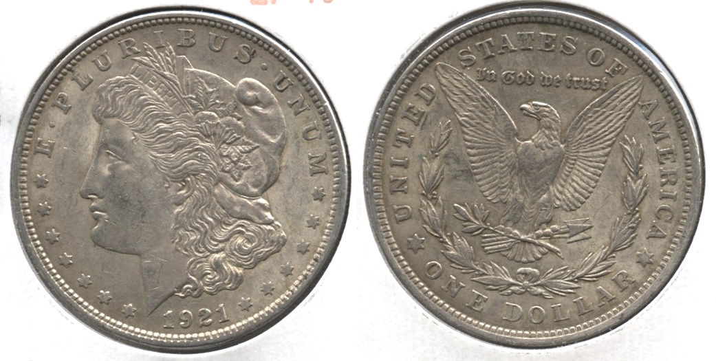 1921 Morgan Silver Dollar EF-40 #af
