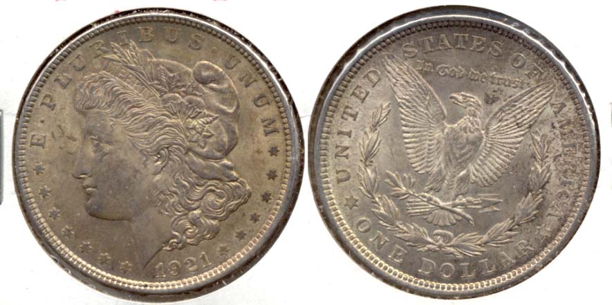 1921 Morgan Silver Dollar EF-45 h