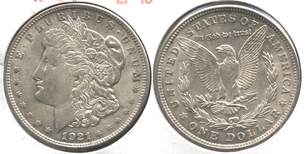 1921 Morgan Silver Dollar EF-45 #w
