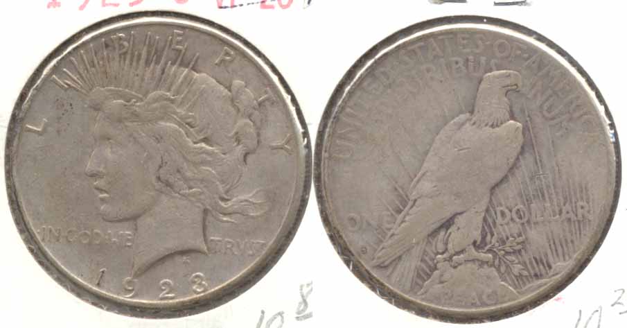 1923-S Peace Silver Dollar Fine-12