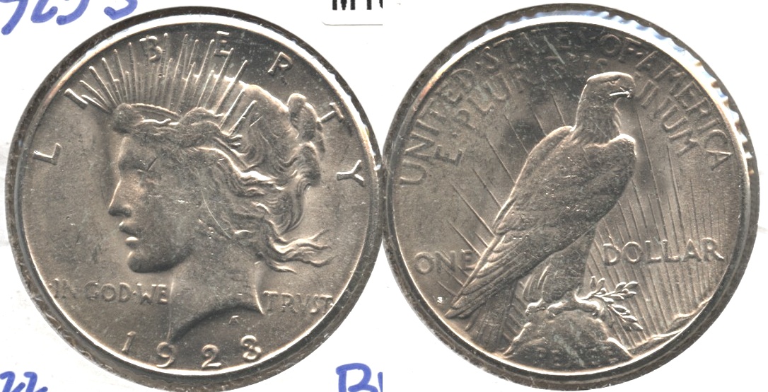 1923-S Peace Silver Dollar MS-60 #a