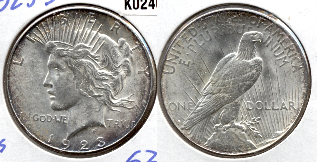 1923-S Peace Silver Dollar MS-63