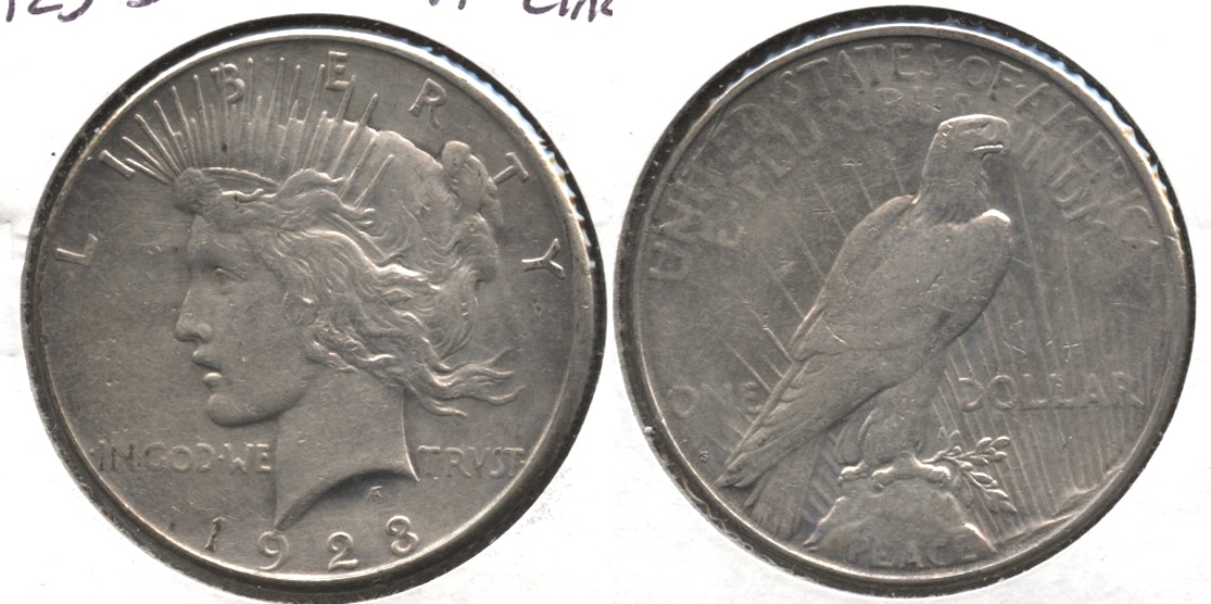 1923-S Peace Silver Dollar VF-20 #e Cleaned