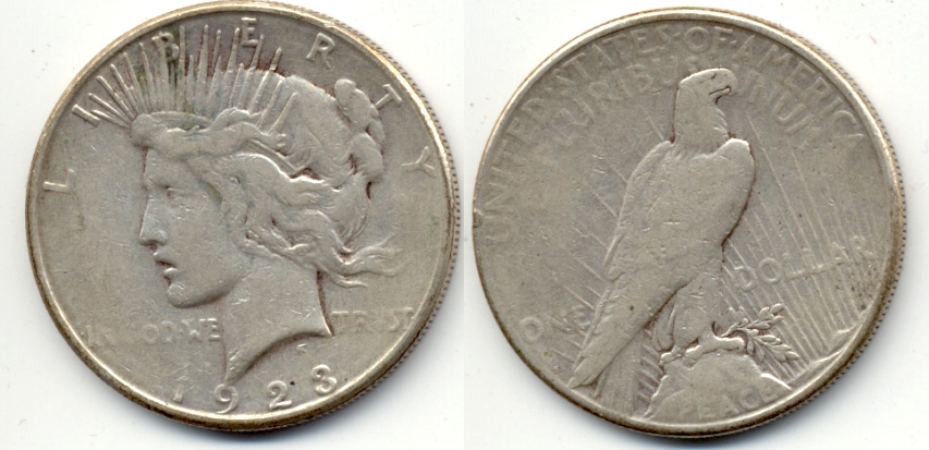 1923-S Peace Silver Dollar VG-8