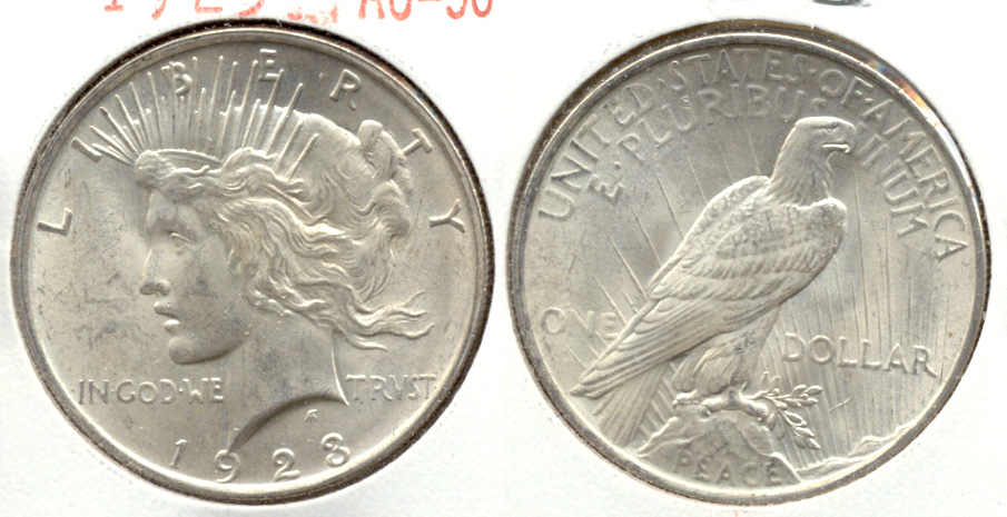 1923 Peace Silver Dollar AU-50 g