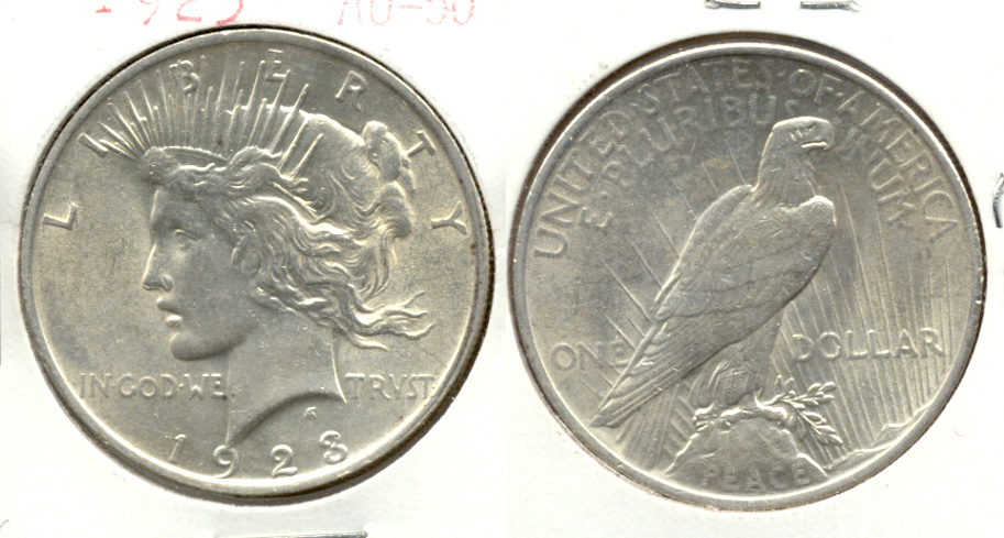 1923 Peace Silver Dollar AU-50 k