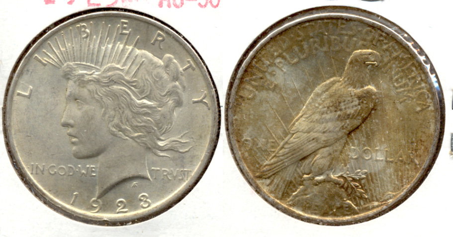 1923 Peace Silver Dollar AU-50 o