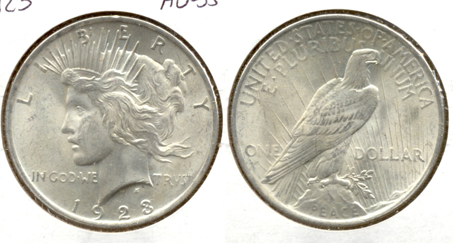 1923 Peace Silver Dollar AU-55 e