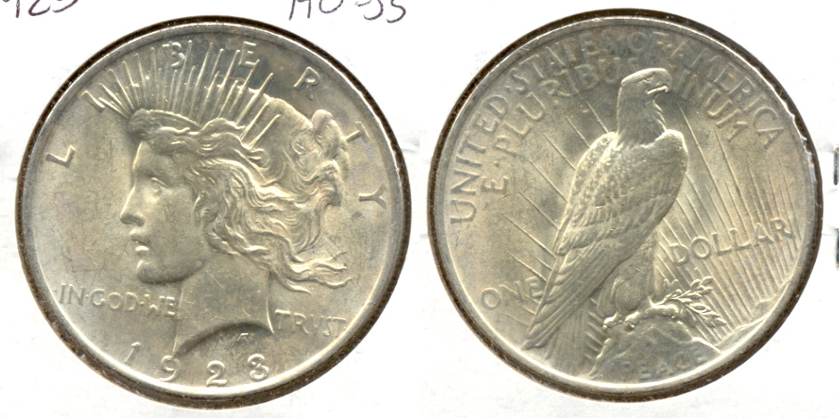 1923 Peace Silver Dollar AU-55 g