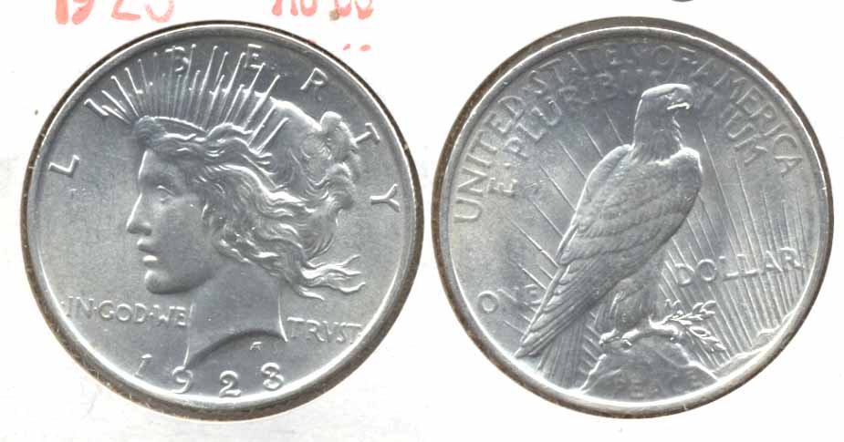 1923 Peace Silver Dollar AU-55 j