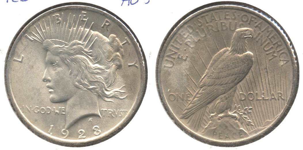 1923 Peace Silver Dollar AU-55 m