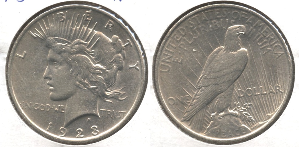 1923 Peace Silver Dollar AU-55 o