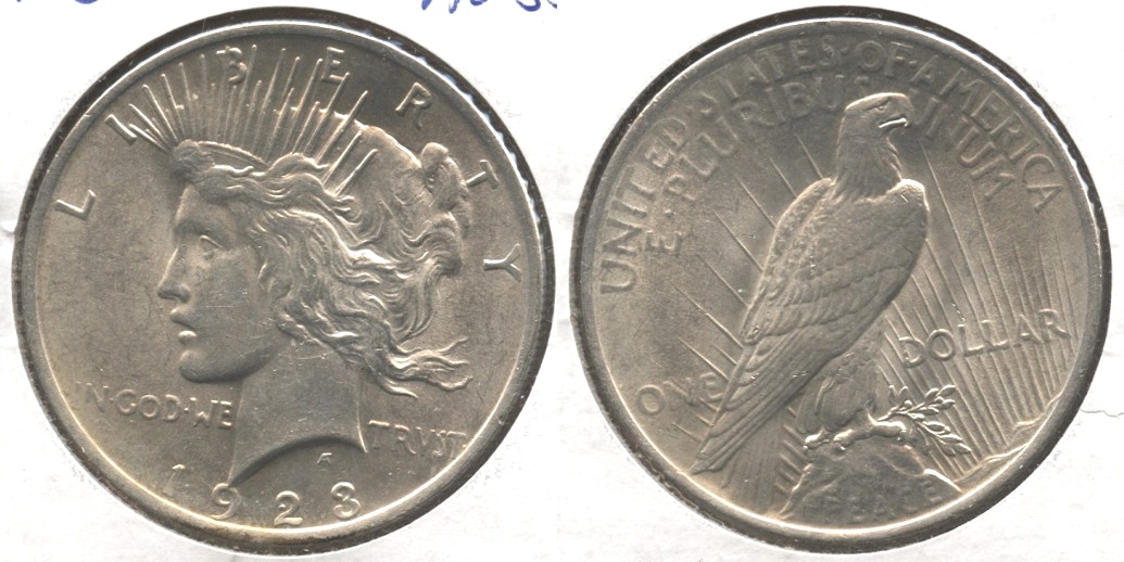 1923 Peace Silver Dollar AU-55 q
