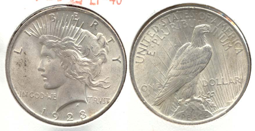 1923 Peace Silver Dollar EF-40