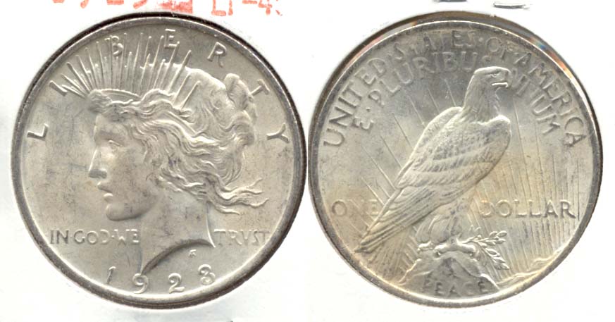 1923 Peace Silver Dollar EF-45 b