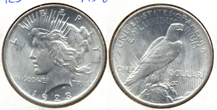 1923 Peace Silver Dollar MS-60 b
