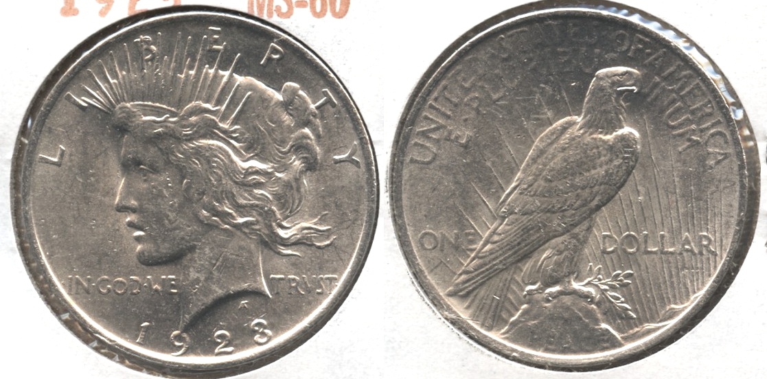 1923 Peace Silver Dollar MS-60 #u