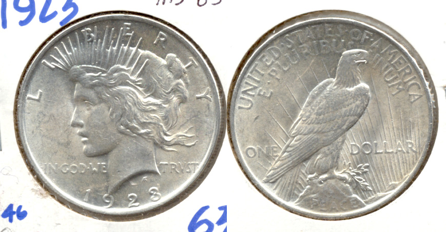 1923 Peace Silver Dollar MS-63 e