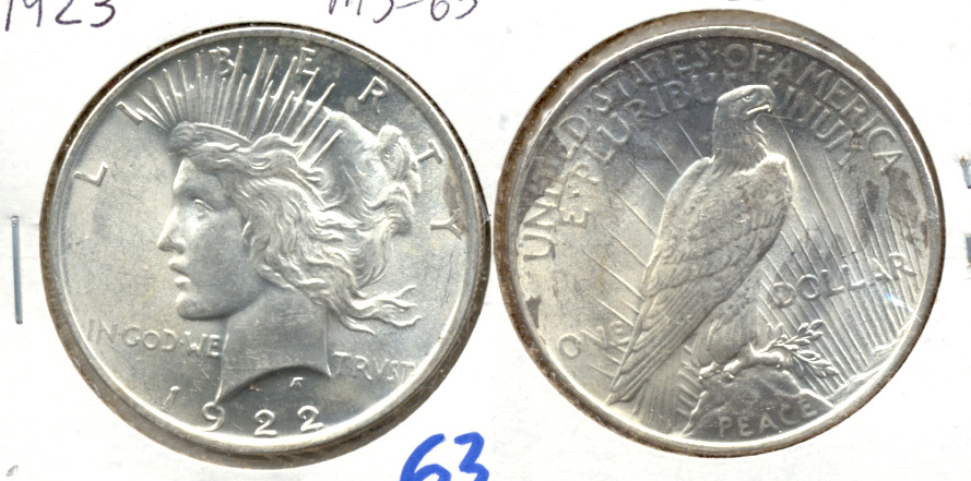 1923 Peace Silver Dollar MS-63 i