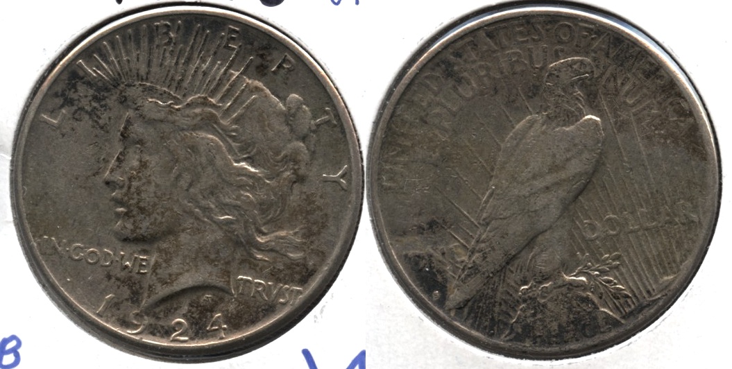 1924-S Peace Silver Dollar VF-20