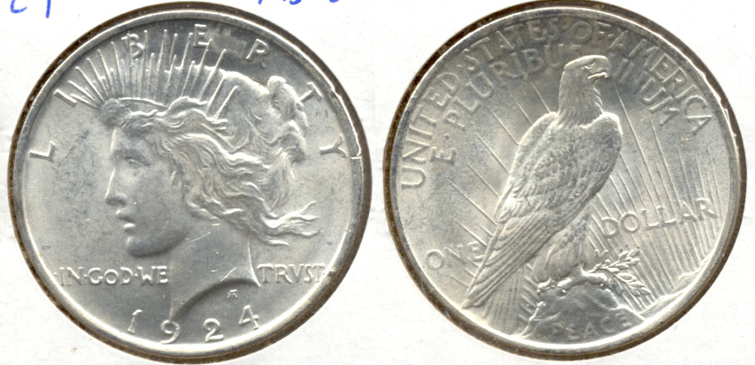 1924 Peace Silver Dollar MS-62