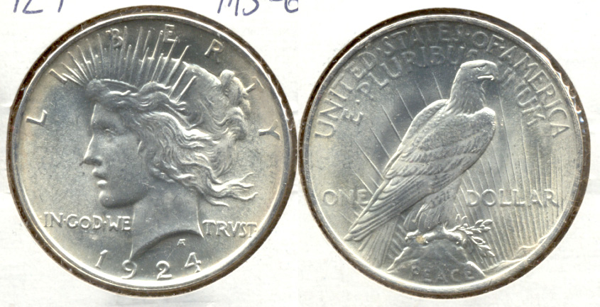 1924 Peace Silver Dollar MS-63