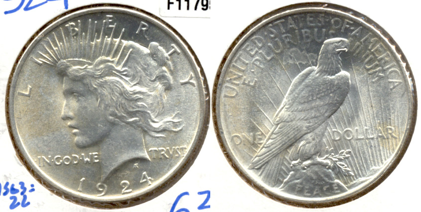 1924 Peace Silver Dollar MS-63 c