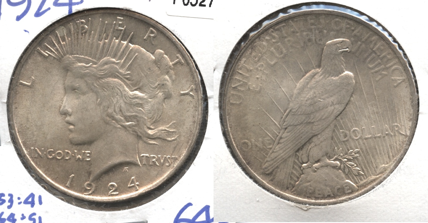 1924 Peace Silver Dollar MS-64 #b