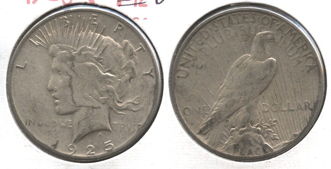 1925-S Peace Silver Dollar VG-8 #c