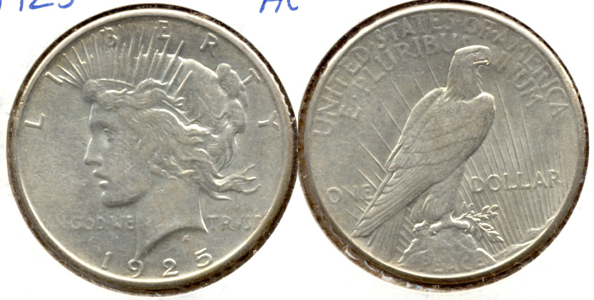 1925 Peace Silver Dollar AU-50 c