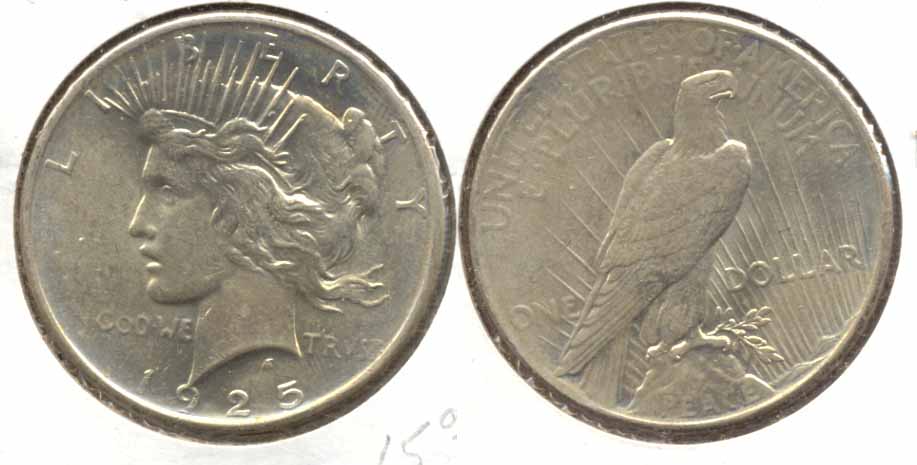 1925 Peace Silver Dollar AU-50 f