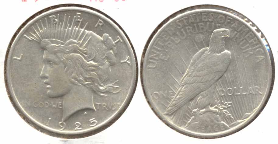 1925 Peace Silver Dollar AU-50 l