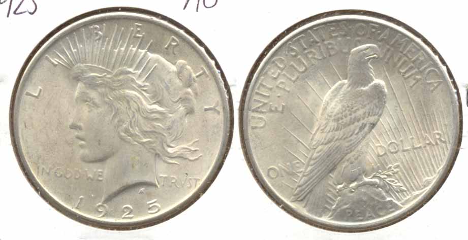 1925 Peace Silver Dollar AU-50 n
