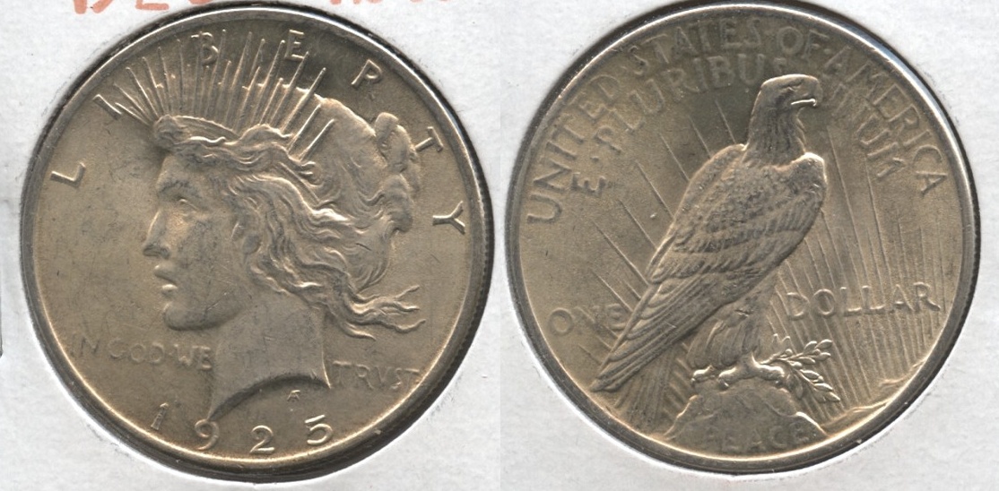 1925 Peace Silver Dollar AU-50 #z