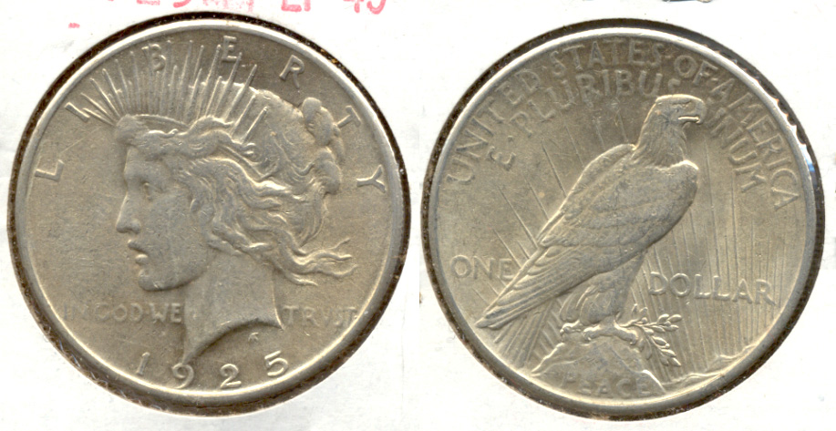 1925 Peace Silver Dollar EF-45
