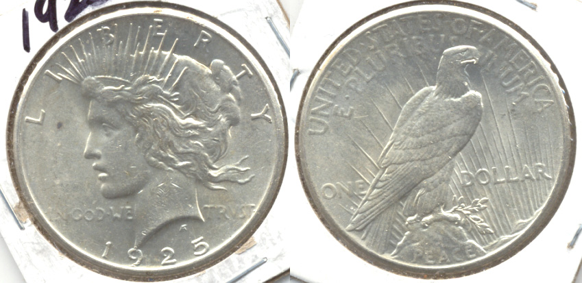 1925 Peace Silver Dollar MS-60 f