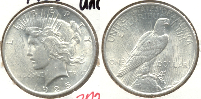 1925 Peace Silver Dollar MS-60 g