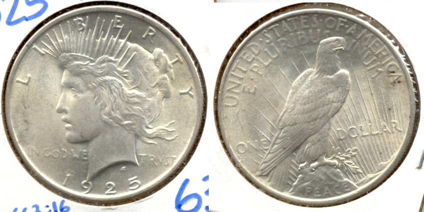 1925 Peace Silver Dollar MS-63 a
