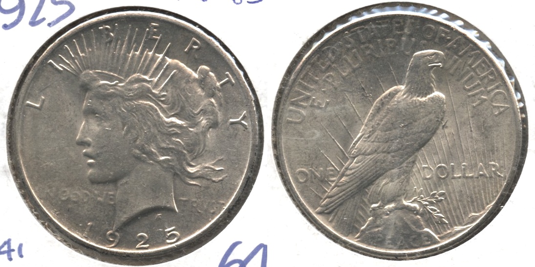 1925 Peace Silver Dollar MS-63 #k