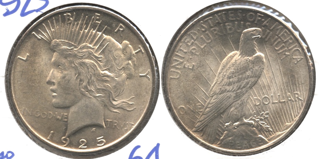 1925 Peace Silver Dollar MS-64 #c