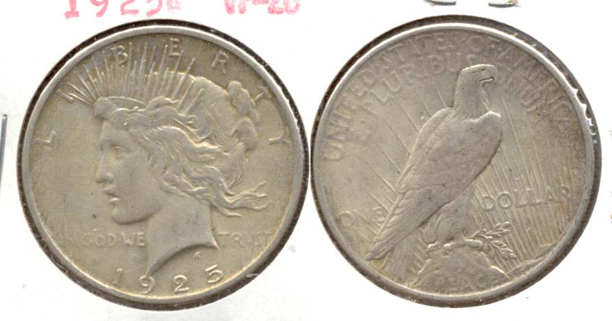1925 Peace Silver Dollar VF-20