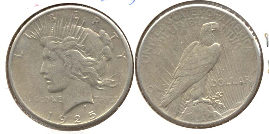 1925 Peace Silver Dollar VF-30 a