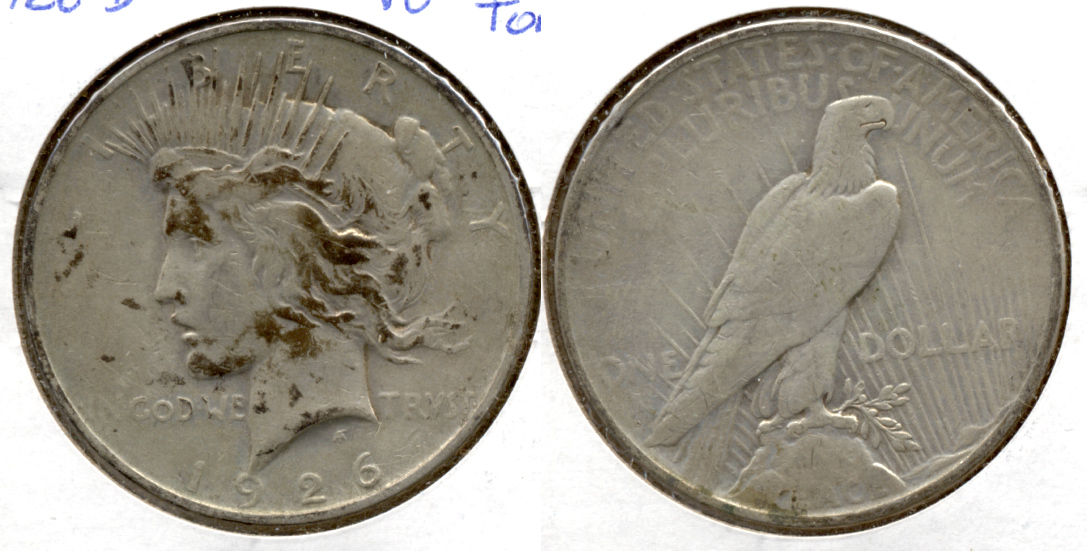 1926-D Peace Silver Dollar VG-8