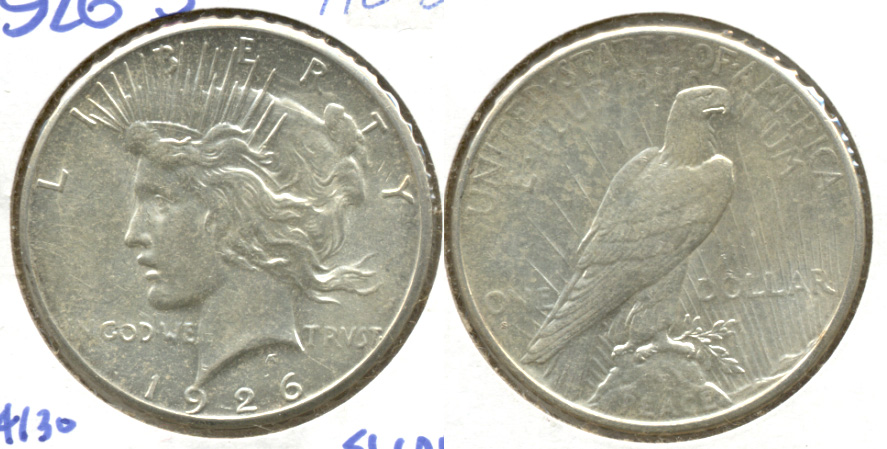 1926-S Peace Silver Dollar AU-53