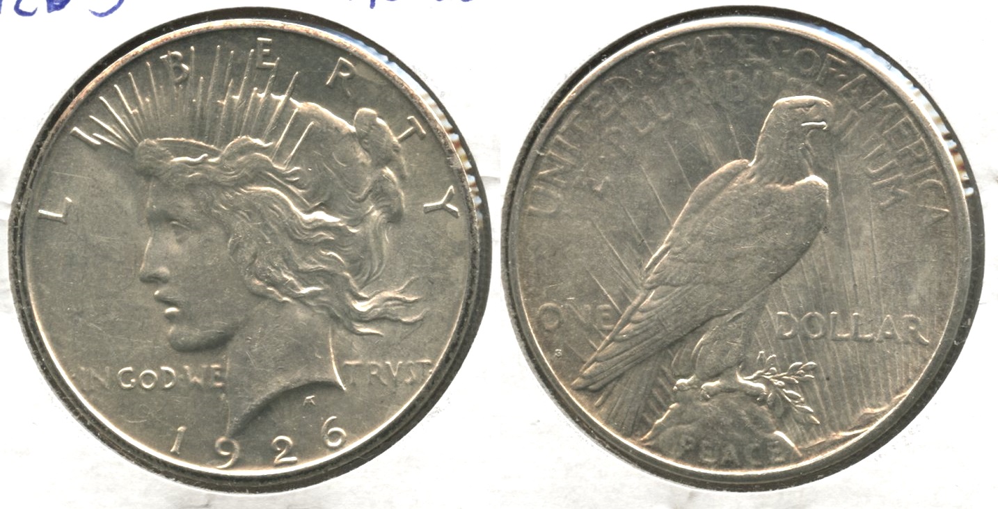 1926-S Peace Silver Dollar AU-58