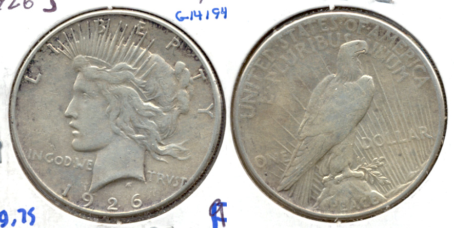 1926-S Peace Silver Dollar Fine-12