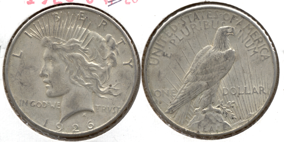 1926-S Peace Silver Dollar Fine-12 aa