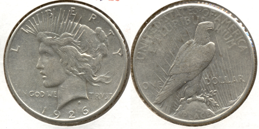 1926-S Peace Silver Dollar Fine-12 ac
